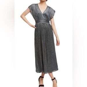 Moulinette Seurs Anthropologie glitter sparkle party sleeveless dress Sz 0